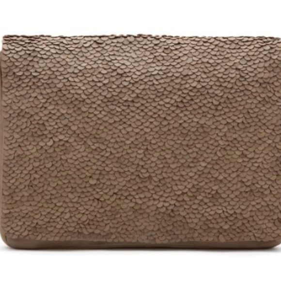 Cuyana Handbags - NEW Cuyana Oversized Leather Sequins Clutch